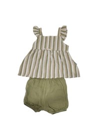 Resim Babydoll Elbise Miniworld -11122 Yeşil 