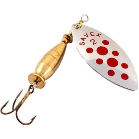 Resim Turna Levrek Alabalık Döner Olta Kaşık - Alp Long - Kırmızı Nokta - No:2/16gr 