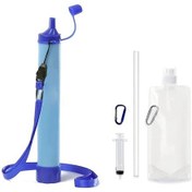 Resim Willowhaven 4'lü Set Yerçekimi Su Filtresi Pipeti Kamp Seyahat Acil Durum 0,79 Galon 5 Aşamalı Filtre 