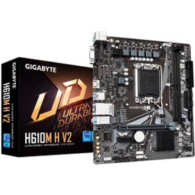 Resim GIGABYTE H610M-H-V2 DDR5 5600MHZ 1XVGA 1XHDMI 1XM.2 USB 3.2 MATX 1700P (12. / 13. VE 14. NESİL İŞLEMCİ UYUMLU) 