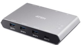 Resim ATEN-US3342 2-Port USB-C Gen 2 Paylaşım Switch'i, Power Pass-through özellikli<br> 2-Port USB-C Gen 2 Sharing Switch with Power Pass-through 