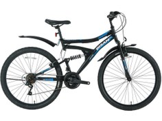 Resim Bisan MTS 4300 26 Jant 21 Vites 46 Cm Kadro Dağ Bisikleti - Mat Siyah/Mavi 