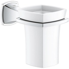 Resim Grohe Grandera Seramik Fırçalık Ve Tutacağı - 40909000 Gümüş 