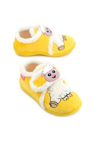 Resim Gezer Kışlık Cırtlı Ayarlanabilir Rahat Iç Taban Kız Çocuk Panduf Ayakkabı 