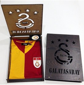 Resim Galatasaray Forma Metin Oktay Hediyelik Kutulu Tshirt 111 Sarı - Kırmızı 
