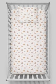 Resim Organik Bebek Boy Lastikli Çarşaf Seti - Güneşli Günler 70 x 110 