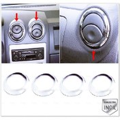 Resim Dacia Lodgy Krom İç Havalandırma Çerçeve 4 Prç 2012 Üstü P.Çelik 