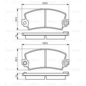 Resim BOSCH 986495270 Fren Balatası Ön Renault 12 Solenza Benzinli Gdb148 