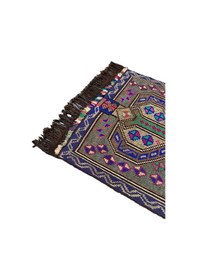 Resim El Dokuma Sıfır Mut Kilimi 105x130 Renkli Kök Boya Kilim 