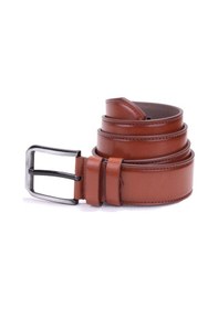Resim Dagoster DMK26-460 Taba 4.5 CM Suni Deri Erkek Kemer Taba 
