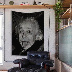 Resim Albert Einstein 1951 Duvar Örtüsü - 100 cm x 135 cm 