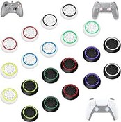 Resim 20 adet Thumbstick Caps Grip Set Xbox One, PS4, PS5 Controller aksesuarı, Sticks Joystick koruma başlıkları 