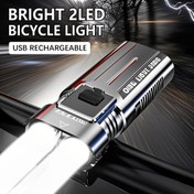 Resim 1 Adet MACROCOSM USB Bisiklet Lambası, 2 LED'li, USB-C Şarjlı, 4 Mod (Parlak/Yanıp Sönen/Sabit/Portatif Aydınlatma), Gerçek Zamanlı Güç Göstergesi, Bisiklet/E-Bisiklet/Küpeşte ile Uyumlu - Kolay Montaj Braketi, Modern Bisiklet Ekipmanı, Şehir Bisikletçiler için Güvenilir Aksesuar 