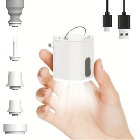 Resim Willowhaven Dark Green Gıga Pump Tıny: 3 Seviye Kamp Lambalı Mini Şişirme Pompası - Usb Şarjlı Portatif Havuz Yatağı Ve Yatak Şişirme 