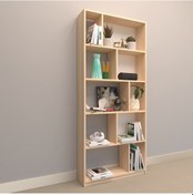 Resim Rafkestir Asena Suntalam Kitaplık ( 80 X 180 Cm ) Akçaağaç ( Mat ) 