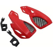 Resim Tongdashop Kırmızı 22mm 2'li Motosiklet El Koruyucu - Havalandırmalı Dayanıklı Plastik 