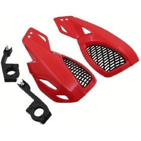 Resim Tongdashop Kırmızı 22mm 2'li Motosiklet El Koruyucu - Havalandırmalı Dayanıklı Plastik 