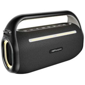 Resim HiFuture MusicBox 100 2 Mikrofonlu Güçlü Kablosuz Bluetooth Hoparlör, Siyah 