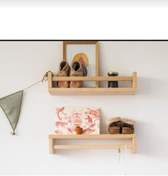 Resim Yeşilyurt Orman Ürünleri 50cm Montessori Kitaplık Düzenleyicisi Raf 