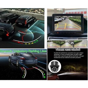 Resim YATE10 Hareketli Çizgili Trajectory Tecnology Işıklı Arka Görüş Kamerası 