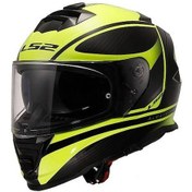 Resim Ls2 Storm 2 Dodger Neon Sarı Kapalı Motosiklet Kaskı Neon Sarı 
