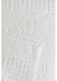 Resim 5 Li Otel Ayak Havlusu Bukle Ayak İzli 50x70 Cm Beyaz 20/2 Ring 250 Gr Beyaz 