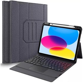 Resim Daphnela iPad 10.9 İnç 10.Nesil Klavyeli Kılıf Siyah 