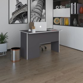 Resim Kenzlife ofis masası miyamoto gri sağ 75*120*80 raflı dolap bilgisayar çalışma masası 