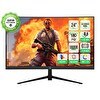 Resim Gamepower 24'' Vivid T40 Curved RGB 0.5 MS 180 Hz Gaming Monitör 