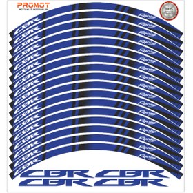 Resim PROMOT CBR UYUMLU JANT ŞERİDİ Motosiklet Aksesuar Jant Sticker 6 