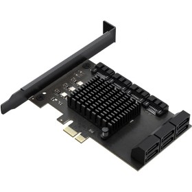 Resim Sones Pcıe X1 - 10 Portlu Sata3.0 Döner Kart Bilgisayar Masaüstü Katı Hal Sabit Disk 