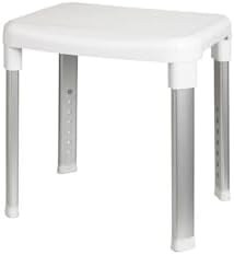 Resim Prima Nova, Primanova Cappadocıa Paslanmaz Aluminyum Geniş Yüzeyli Banyo Taburesi 130 Kg Taşıma Kapasitesi Beyaz, M-KV21-01 