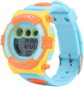 Resim Çocuk Dijital Saati, Spor Için 4-15 Yaş arası 12/24 Saat Su Geçirmez Çocuk Kol Saati 