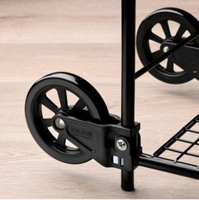Resim IKEA Alışveriş-Yük Arabası,Siyah 45X94 Cm Metal Alışveriş Arabası Maks. Yük: 30 kg. 