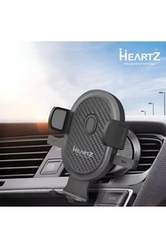 Resim HEARTZ HAVALANDIRMA KANCALI ARAÇ TELEFON TUTUCUSU OVAL KANCALI ve KAVRAMALI ARAÇ TELEFON TUTUCU 