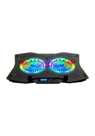 Resim Inc-607 2 Fanlı Rgb Arrax Notebook Soğutucu, Siyah 