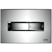 Resim GPD Gömme Rezervuar Butonu Kare Krom Btn06 