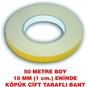 Resim Çift taraflı köpükbant 50 m. uzunlukta (10 mm-1 cm eninde) 