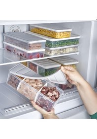 Resim Selka Nora 2 Adet 2 Lt. Bölmeli Saklama Kabı Ekru 