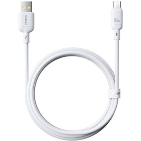 Resim Baseus Silky Series USB to Type-C 100W Hızlı Şarj Kablosu 1m - Beyaz 
