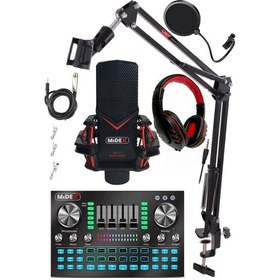 Resim Midex Gmx-1 Diamond Set Condenser Mikrofon Ses Kartı Kulaklık Canlı Yayın Paketi - Pc ve Telefon 