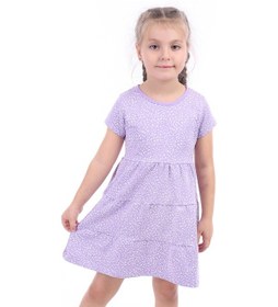 Resim Toontoy Kids Toontoy Kız Çocuk Baskılı Elbise Lila 