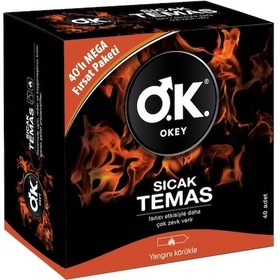 Resim Okey Sıcak Temas Prezervatif 40'lı 