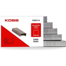 Resim Kobb Kbz214 14mm 2500 Adet 200 Serisi Ağır Hizmet Tipi Zımba Teli 