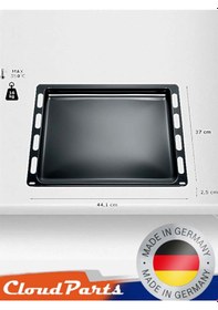 Resim Bosch Uyumlu Siemens Profilo Ankastre Fırınlar İle Emaye Fırın Tepsisi 