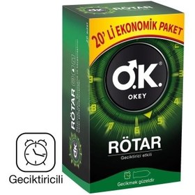 Resim Okey Prezervatif Rötar Eko Paket 20li 