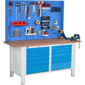 Resim Star Çelik Atölye Çalışma Tezgahı (1600 x 720 x 830-930 mm) 