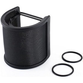 Resim Maiyame Siyah Metal Mikrofon Rüzgarlığı - 80g Hafif Ve Taşınabilir 