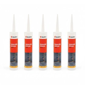 Resim Würth Duşakabin Silikonu Şeffaf Su Geçirmez Ve Sızdırmaz 310 Ml 5 Adet Şeffaf 