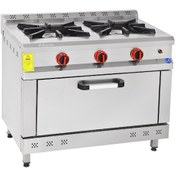 Resim Himaksan Endüstriyel 100x60 Cm 2+1 Doğalgazlı 2 Li Kuzine Ocak 2 OCAK - 1 FIRIN - CE BELGELİ - GAZMER ONAYLI - GARANTİLİ